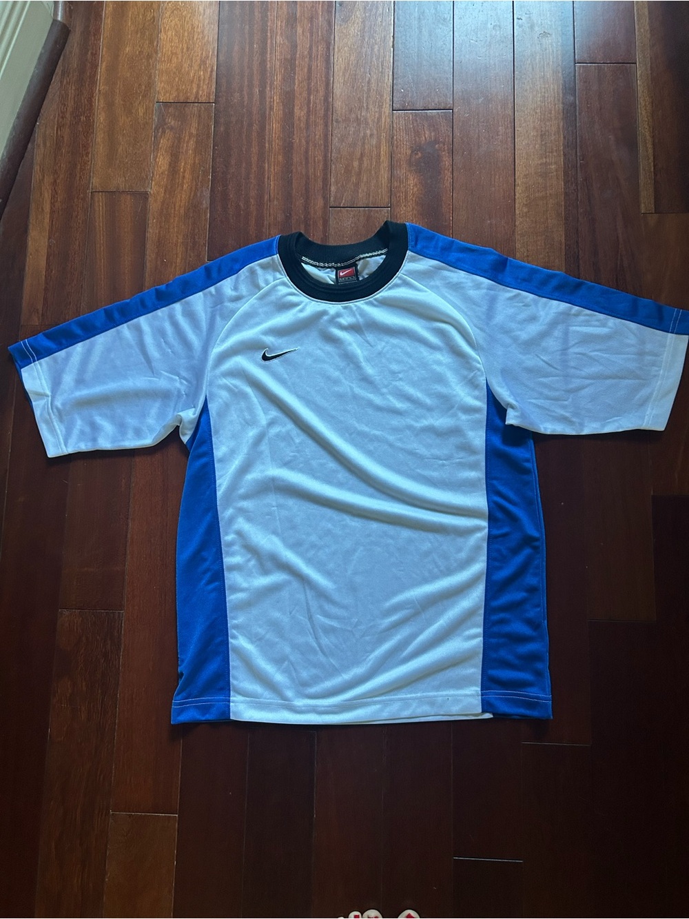 Nike Vintage Men’s White & Royal Blue Athletic Shirt 70s/80s Made in US Iconic